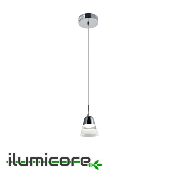 Candil Led Cone Sencillo 5W Cromo marca León Iluminación